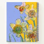 Daffodique Floral Aquarelle Notebook Journal (Dos)