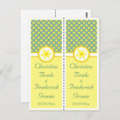 Daffodique Mariage, souvenir 2x carte postale sign (Devant / Derrière)