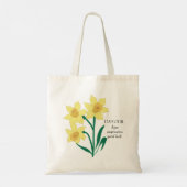 Daffodique mars Sac à fleurs du mois de naissance (Dos)