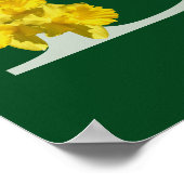 Daffodique Monogramme Initial D Poster (Coin)