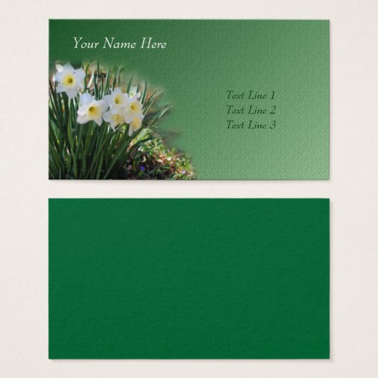 Daffodiques blanches (Devant & derrière)