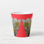 Daffodiques de glace Conception Latte Mug (Devant)