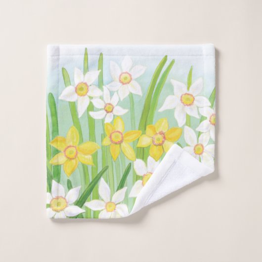 Daffodiques de printemps (Gant de toilette)