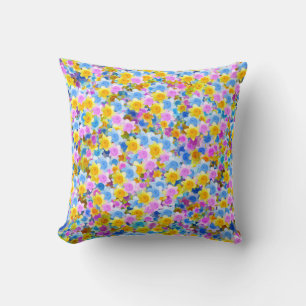 Daffodiques de printemps en fleurs, coussin