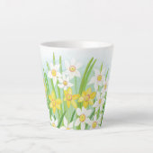 Daffodiques de printemps Petite Mug en latte (Devant)