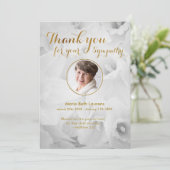 Daffodiques d'or Sympathie Carte de remerciements  (Debout devant)