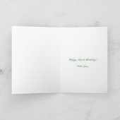 Daffodiques, mars carte d'anniversaire, partenaire (Intérieur)
