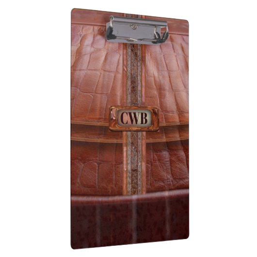 Daffy Cool Retro Beautiful Monogram Klembord (Rechts)