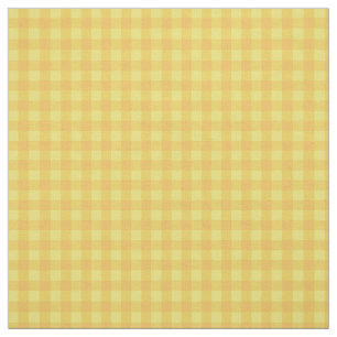 Daffy-down-Dillies Oranje Geel Check Gingham Stof