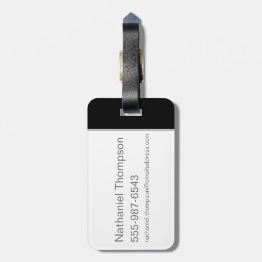 DAFFY DUCK™ Angry Face Bagagelabel (Achterkant verticaal)