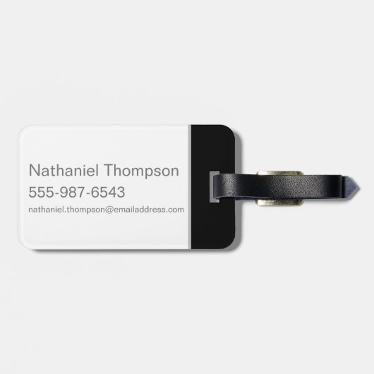 DAFFY DUCK™ Angry Face Bagagelabel (Achterkant horizontaal)