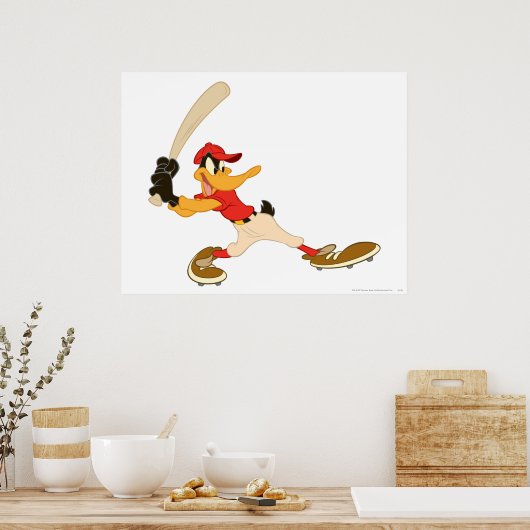 DAFFY DUCK™ Batter is omhoog Poster (Keuken)