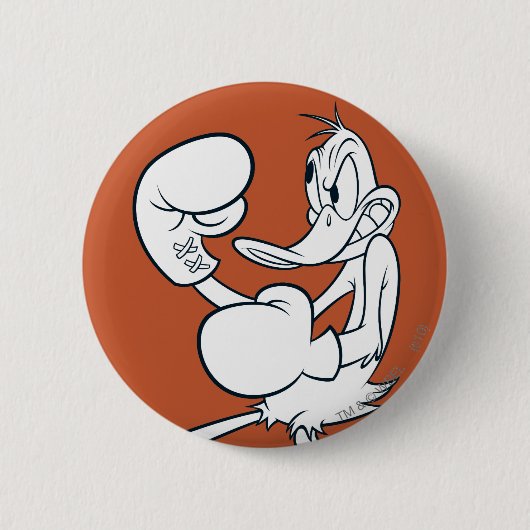 DAFFY DUCK™ Boksen Ronde Button 5,7 Cm (Voorkant)