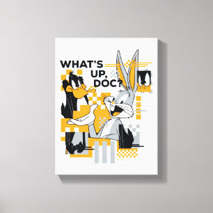 DAFFY DUCK™ & BUGS BUNNY™ Glitch Canvas Afdruk