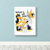 DAFFY DUCK™ & BUGS BUNNY™ Glitch Canvas Afdruk (Insitu (Houten vloer))