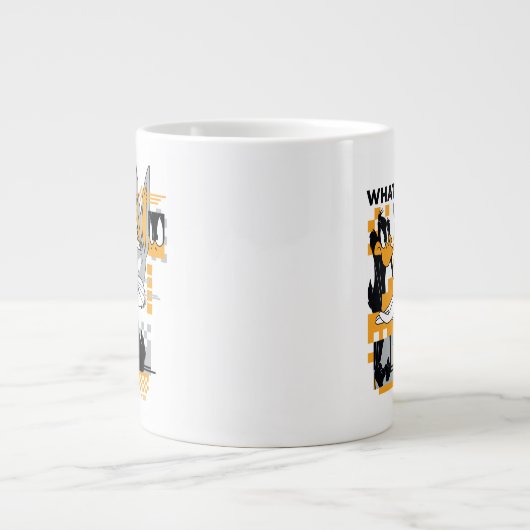 DAFFY DUCK™ & BUGS BUNNY™ Glitch Extra Grote Beker (Voorkant)