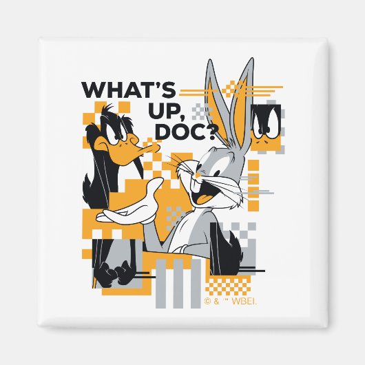 DAFFY DUCK™ & BUGS BUNNY™ Glitch Magneet (Voorkant)