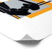 DAFFY DUCK™ & BUGS BUNNY™ Glitch Poster (Hoek)