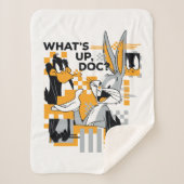 DAFFY DUCK™ & BUGS BUNNY™ Glitch Sherpa Deken (Voorkant)