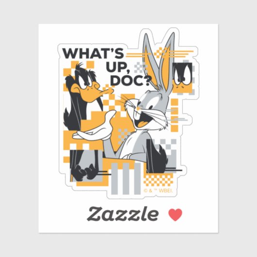 DAFFY DUCK™ & BUGS BUNNY™ Glitch Sticker (Vel)