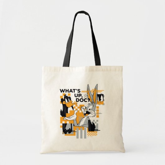 DAFFY DUCK™ & BUGS BUNNY™ Glitch Tote Bag (Voorkant)