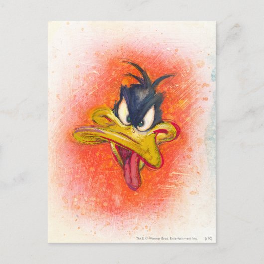 DAFFY DUCK™ in Oranje Briefkaart (Voorkant)