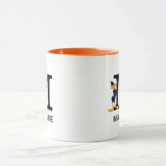 DAFFY DUCK™ Jouw naam en monogram toevoegen Mok (Midden)