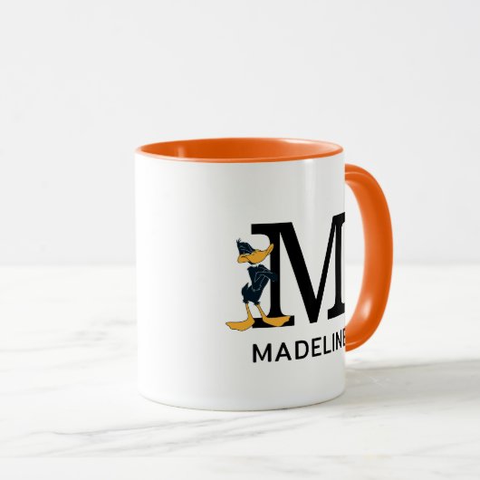 DAFFY DUCK™ Jouw naam en monogram toevoegen Mok (Voorkant rechts)