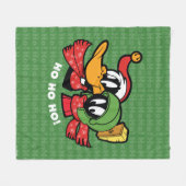 DAFFY DUCK™ & MARVIN MARTIAN™ "Ho Ho Ho!" Fleece Deken (Voorkant (Horizontaal))