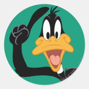 DAFFY DUCK™ met een geweldig idee Ronde Sticker