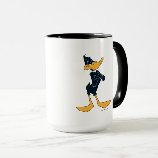 DAFFY DUCK™ met wapengewas | Jouw namen toevoegen Mok (Voorkant rechts)