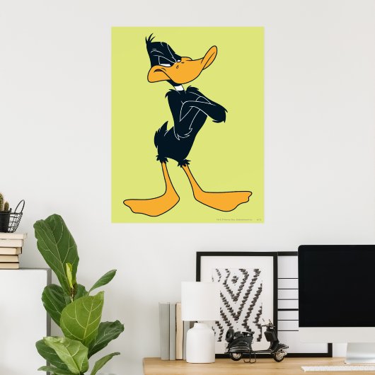 DAFFY DUCK™ met wapengewas Poster (Thuiskantoor)