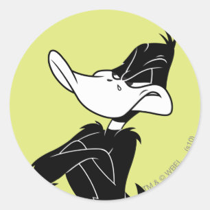 DAFFY DUCK™ met wapengewas Ronde Sticker