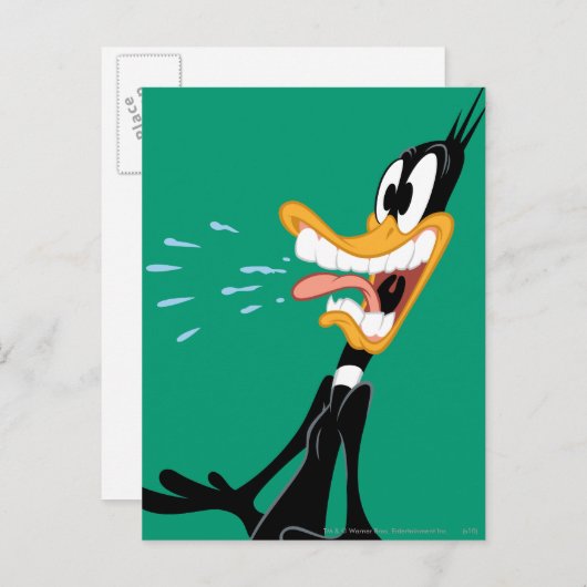 DAFFY DUCK™ Scared Briefkaart (Voorkant / Achterkant)