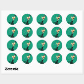 DAFFY DUCK™ Scared Ronde Sticker (Vel)