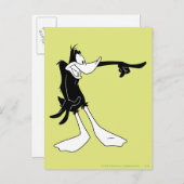 DAFFY DUCK™ Shocked and Pointing Briefkaart (Voorkant / Achterkant)