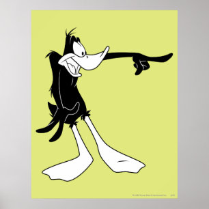 DAFFY DUCK™ Shocked and Pointing Poster