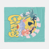 DAFFY DUCK™ Surfing - Gnarly Fleece Deken (Voorkant (Horizontaal))