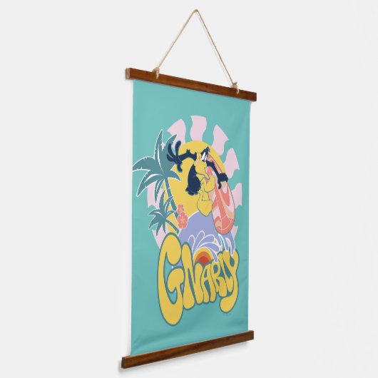 DAFFY DUCK™ Surfing - Gnarly Hangend Wandkleed (Gebogen)