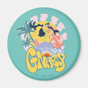 DAFFY DUCK™ Surfing - Gnarly Magneet
