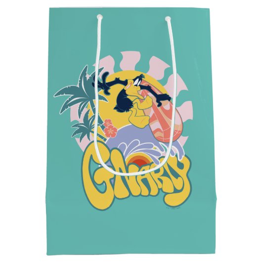 DAFFY DUCK™ Surfing - Gnarly Medium Cadeauzakje (Achterkant)