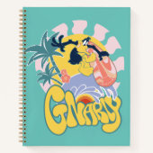 DAFFY DUCK™ Surfing - Gnarly Notitieboek (Voorkant)