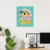 DAFFY DUCK™ Surfing - Gnarly Poster (Thuiskantoor)