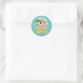 DAFFY DUCK™ Surfing - Gnarly Ronde Sticker (Tas)