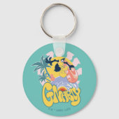 DAFFY DUCK™ Surfing - Gnarly Sleutelhanger (Voorkant)