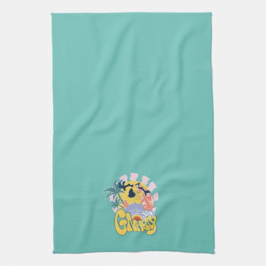 DAFFY DUCK™ Surfing - Gnarly Theedoek (Verticaal)