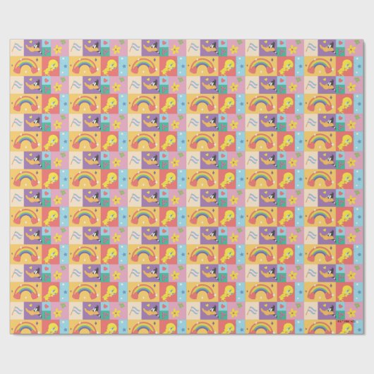 DAFFY DUCK™ & TWEETY™ - Pride Patroon Cadeaupapier (Vlak)