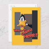 DAFFY DUCK™ "Who is in Charge here" Briefkaart (Voorkant / Achterkant)