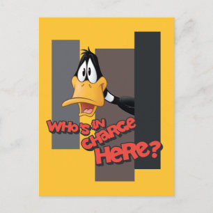 DAFFY DUCK™ "Who is in Charge here" Briefkaart