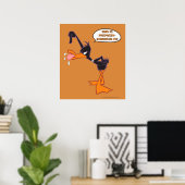 Daffy Speech Bubble Poster (Thuiskantoor)